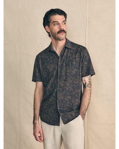 Faherty Short-sleeve Reserve Pima Shirt - Multicolour