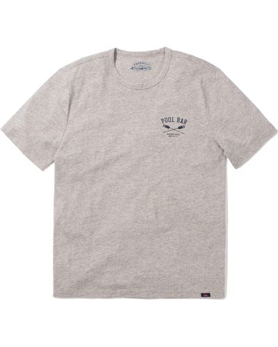 Faherty Spring Lake Short-sleeve Crew Pool Bar T-shirt - Grey