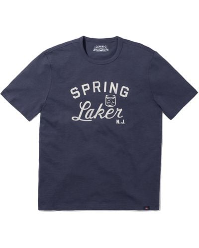 Faherty Spring Lake Short-sleeve Crew T-shirt - Blue