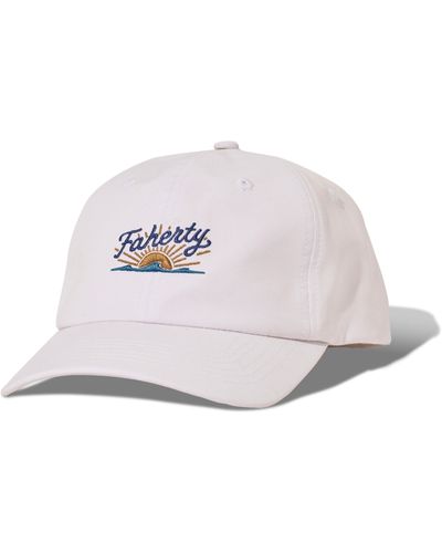 Faherty All Day Baseball Hat - White
