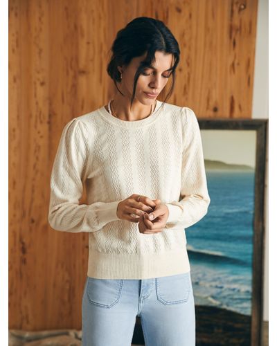 Faherty Pointelle Lola Sweater - Multicolor