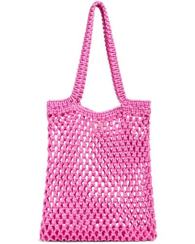 Faherty Sunwashed Market Tote - Pink