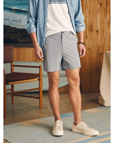 Faherty All Day Shorts (5" Inseam) - Blue