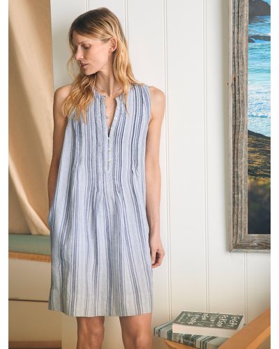 Faherty Isha Dress - Blue