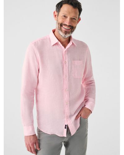 Pink Faherty Shirts for Men | Lyst