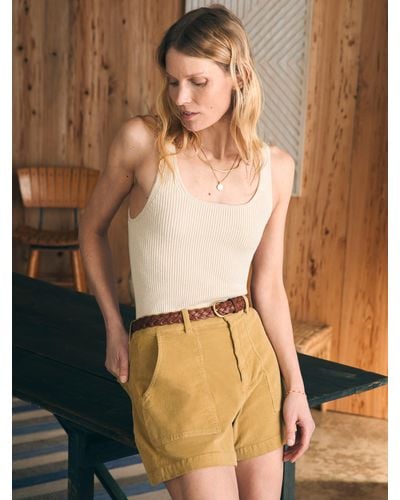 Faherty Rue Sweater Tank - Natural