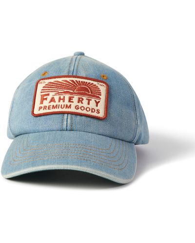 Faherty Denim Baseball Hat - Gray