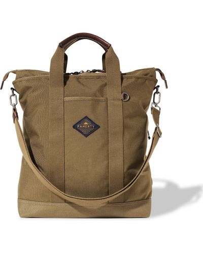 Faherty Latitude Convertible Tote Backpack - Brown