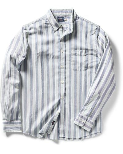 Faherty Supima Oxford Shirt - Gray