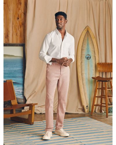 Faherty Coastline Stretch Chino (32" Inseam) Trousers - Multicolour