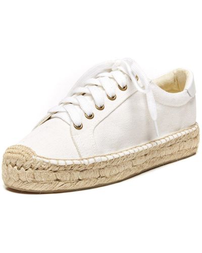 Soludos Canvas Espadrille Trainers - White