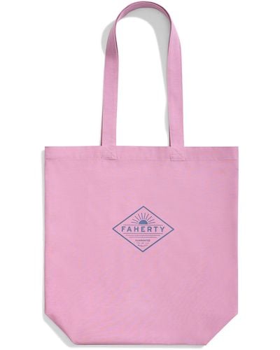 Faherty All Day Tote Bag - Pink