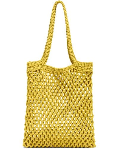 Faherty Sunwashed Market Tote - Yellow