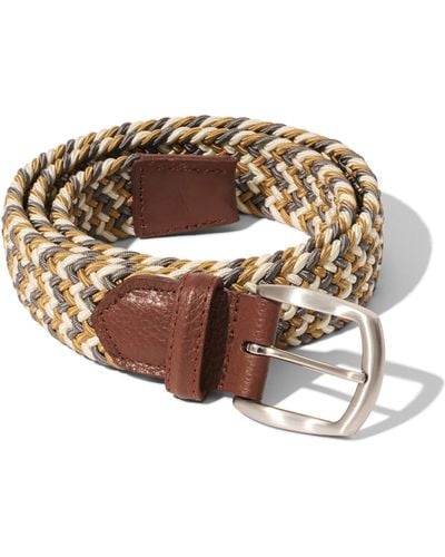 Faherty Stretch Woven Belt - Natural
