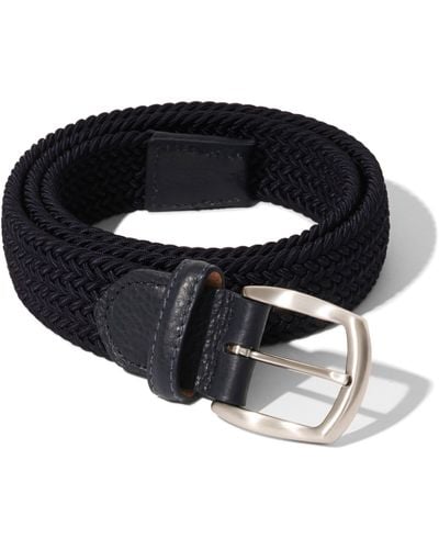 Faherty Stretch Woven Belt - Blue