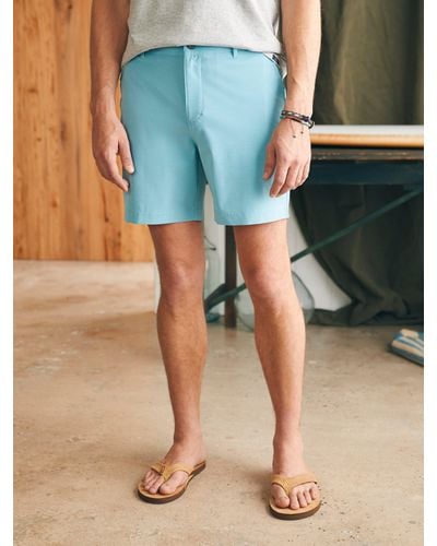 Faherty All Day Shorts (7" Inseam) - Blue