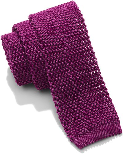 Faherty Reserve Silk Tie - Purple