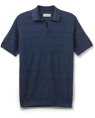 Falconeri Short-sleeved Link-stitch Polo Shirt - Blue
