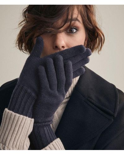 Falconeri Ultrasoft Cashmere Gloves - Blue