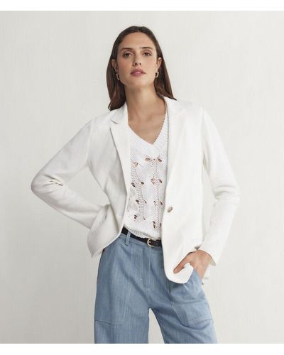 Falconeri Silk And Cotton Jacket - White