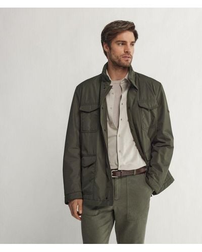 Falconeri Cashmere Technical Fabric Safari Jacket - Green