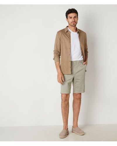 Falconeri Cotton Chino Shorts - Natural