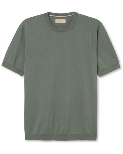 Falconeri Fresh Cotton Short-sleeved Round-neck T-shirt - Green