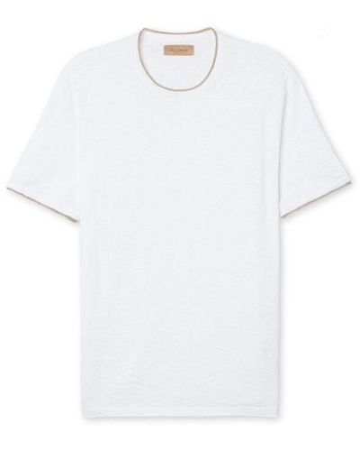 Falconeri Short-sleeved Twist-stitch T-shirt - White