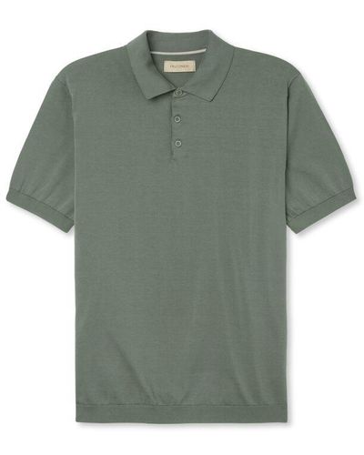 Falconeri Short-sleeved Fresh Cotton Polo Shirt - Green