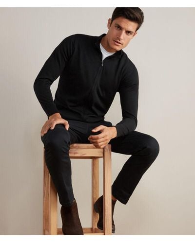 Falconeri Ultrafine Cashmere Zip-up Cardigan - Black