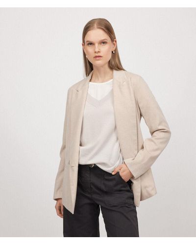 Falconeri Short-sleeved V-neck Silk And Cotton Jumper - White