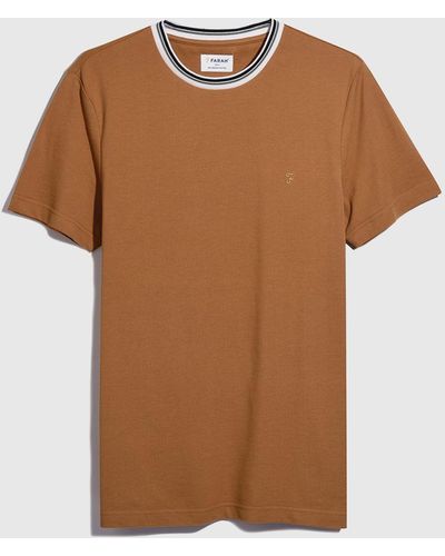 Farah Meadows Short Sleeve T-shirt - Brown