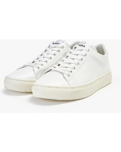 Farah Damon Leather Cupsole Trainers - White