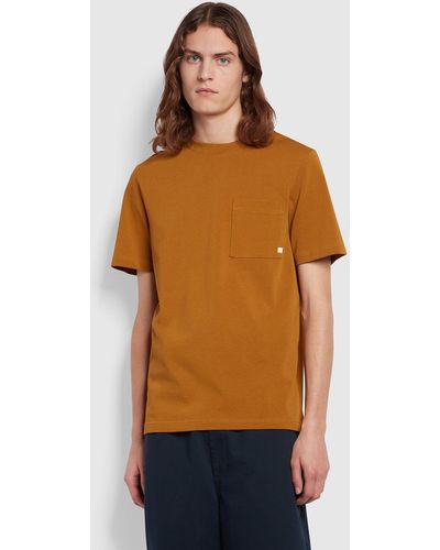 Farah Stacy Regular Fit Short Sleeve T-shirt - Orange