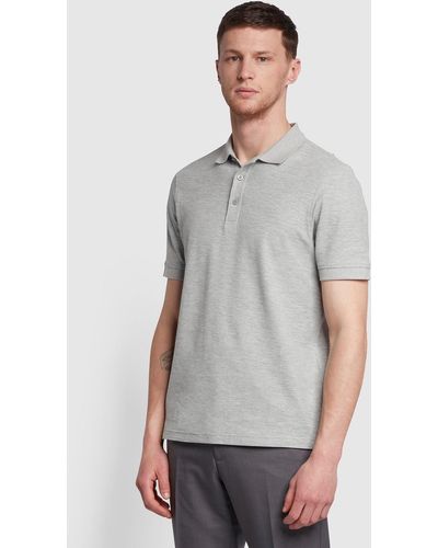Farah Cove Short Sleeve Polo Shirt - Grey