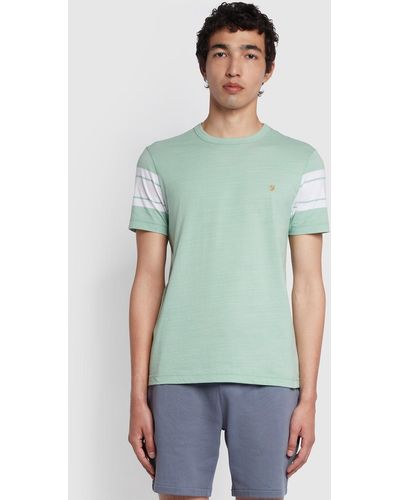 Farah Webber Slim Fit Short Sleeve T-shirt - Green
