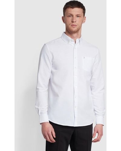 Farah Drayton Oxford Shirt - White