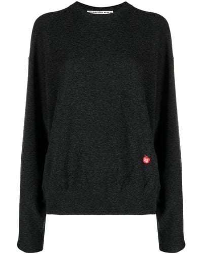 Alexander Wang Long-sleeve Wool Sweater - Black