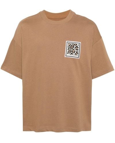 Emporio Armani T-shirt con applicazione logo - Neutro