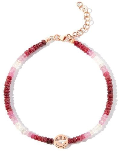 Roxanne First Bracciale Smiley in oro rosa 9kt - Bianco