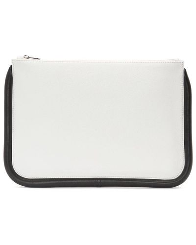 JW Anderson Pochette en cuir à design bicolore - Blanc