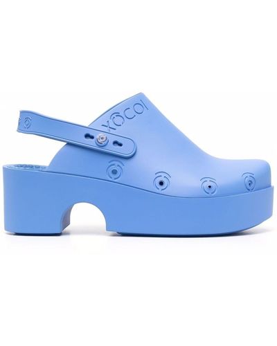 XOCOI Slingback Mule Clog Shoes - Blue