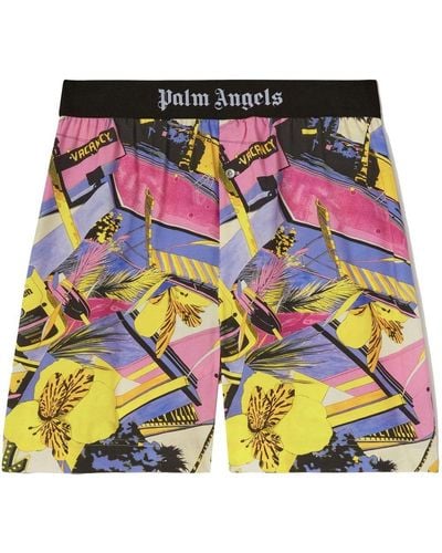 Palm Angels Shorts Met Bloemenprint - Meerkleurig