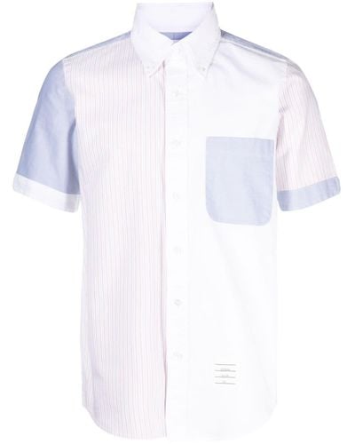 Thom Browne Overhemd Met Vlakken - Wit