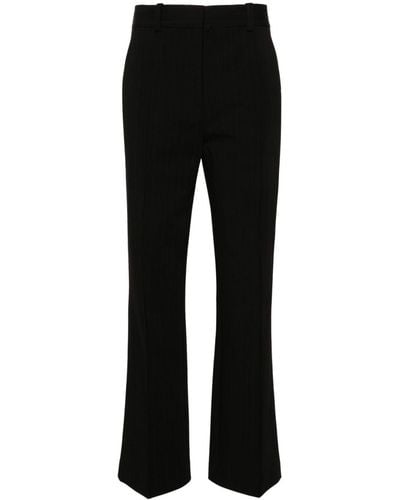 Samsøe & Samsøe Salot Pinstripe Tailored Trousers - Black