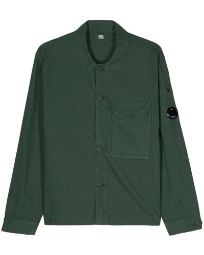 C.P. Company Sweater Met Lensdetail - Groen
