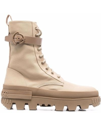 Moncler Beige Carinne Ankle Boots - Natural