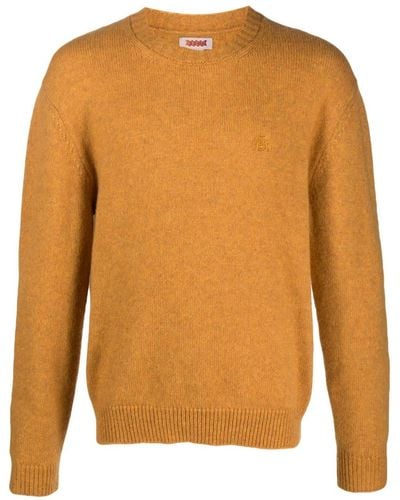 Baracuta Tonal Logo-embroidered Sweater - Orange