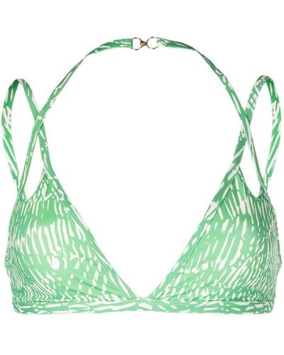 Jonathan Simkhai Top bikini con dettagli cut-out - Verde