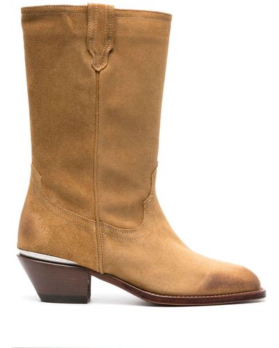 Sonora Boots Santa Fe Suede Boots - Brown